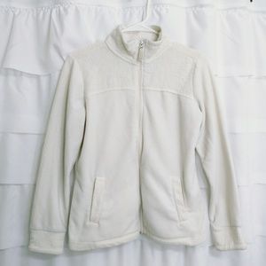 Made For Life Cream Zip Up Fleece